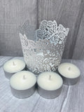 Tea Light Holder with 4 Fragranced Tea Lights