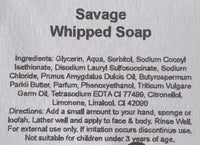 Whipped Soap - SAVAGE - 120g