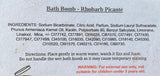 FIREWORKS Bath Bomb - Rhubarb Picante