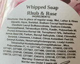WHIPPED SOAP - Rhubarb & Rose 125g