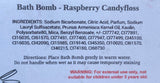 Mrs Claus Bath Bomb - Raspberry Candyfloss