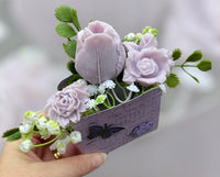 Small Flower Bouquet - Black Plum & Rhubarb