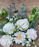 Large Christmas Flower Jute Gift Bag