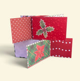 Totally Unique Pin Wheel Christmas Card Traditional Design (3)