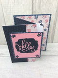 Hello Greeting Card (Tri Fold)