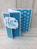 Hello Greeting Card (Tri Fold)