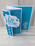 Hello Greeting Card (Tri Fold)