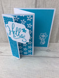 Hello Greeting Card (Tri Fold)